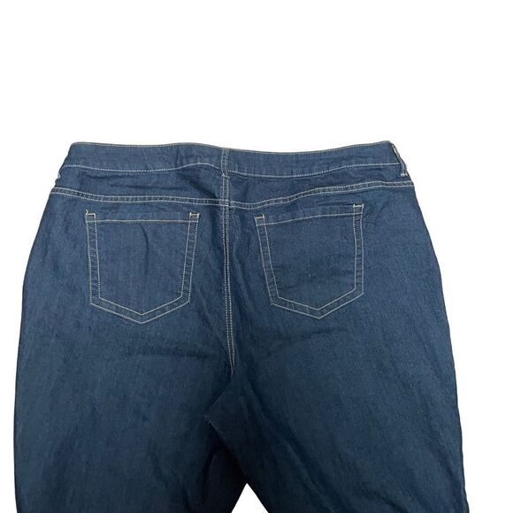 Torrid Denim Blue Ankle Crop Jeans Waist 46 - Picture 5 of 6